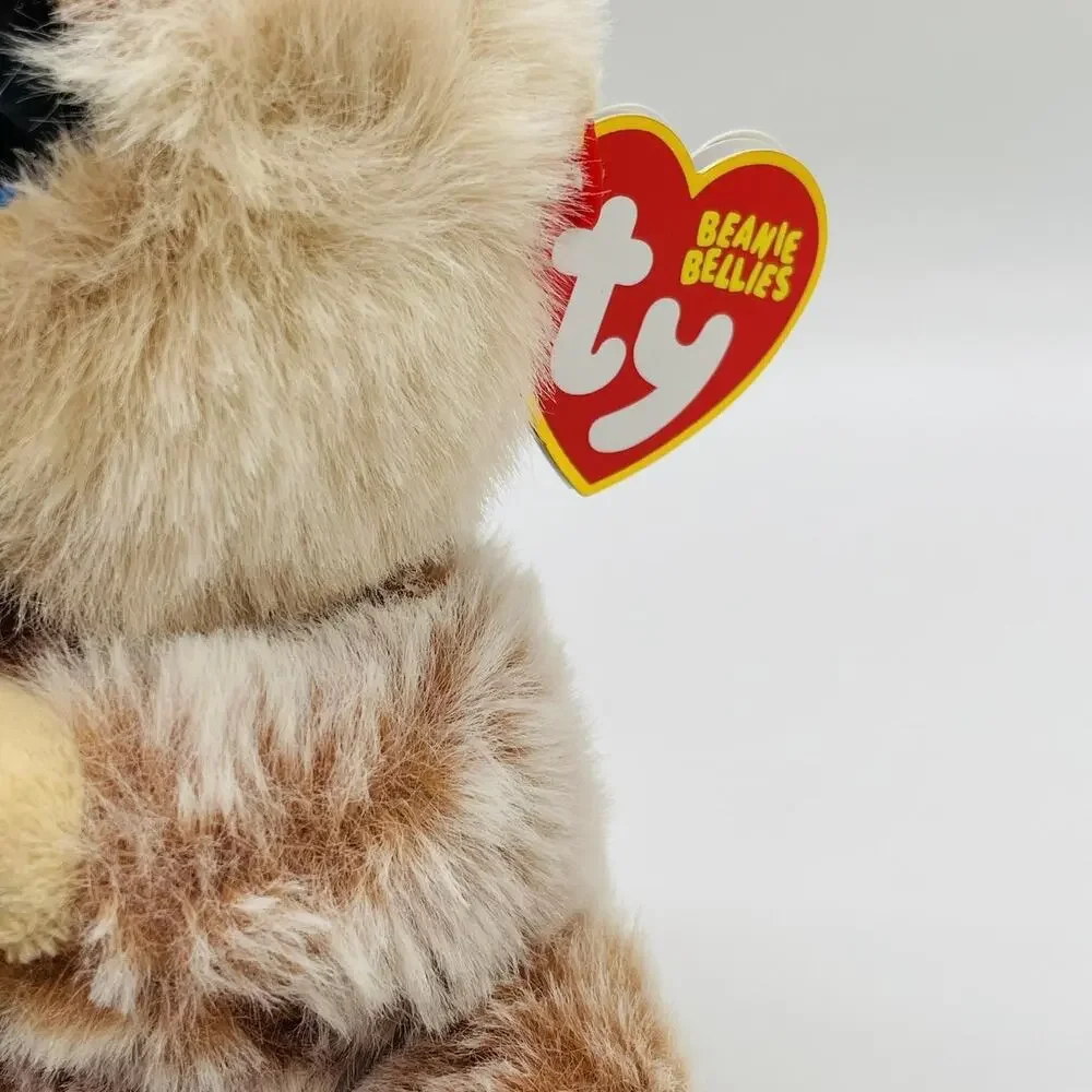 Ty Beanie Bellies Stubby Brown Monkey Plush‎ Stuffed Animal Toy Small Cute